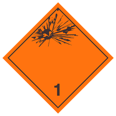 Dgp Classification CLASS 1 PLACARDS | DGP Dangerous Goods Packing